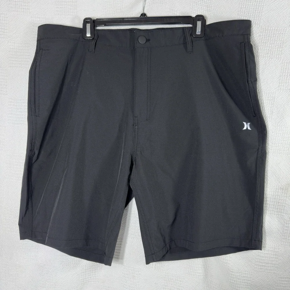 Hurley Men's All Day Hybrid Quick Dry Stretch Black Shorts Size 40